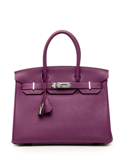 Hermès Pre-Owned 2014 Togo Birkin Retourne 30 handbag Purple CFAK0ZXHTIYD6N58