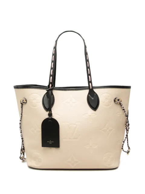 Louis Vuitton Pre-Owned 2021-2026 Monogram Empreinte Wild At Heart Neverfull MM tote bag White O7JITJH3JS2QUPTW