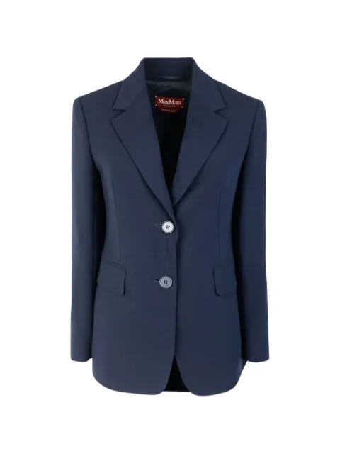 Max Mara single-breasted notched-lapels blazer Blue 2626046055