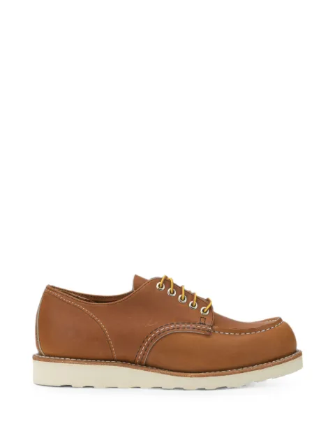 Red Wing Shoes 8092 Shop Moc Toe leather lace-up boat shoes Brown 08092D