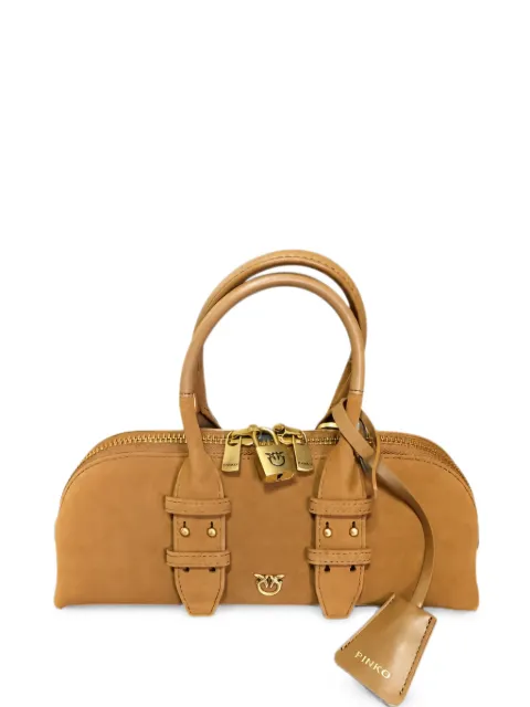 PINKO Love Birds buckle shoulder bag Brown 105334A2JH