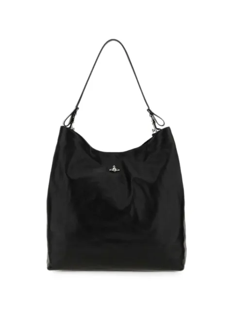 Vivienne Westwood large Lottie leather shoulder bag Black 4601000IWL00BX