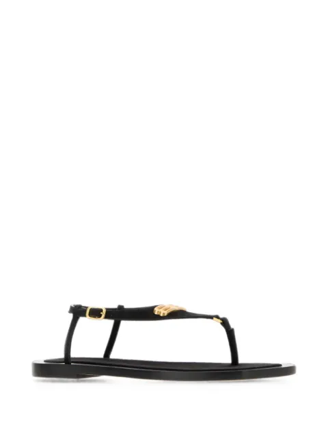 Balenciaga Riva logo-plaque sandals Black 876660PCEXWBFE1