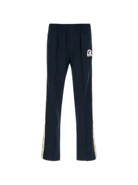 Casablanca Laurel logo-patch side-stripe track pants Blue MPF26JTR38901