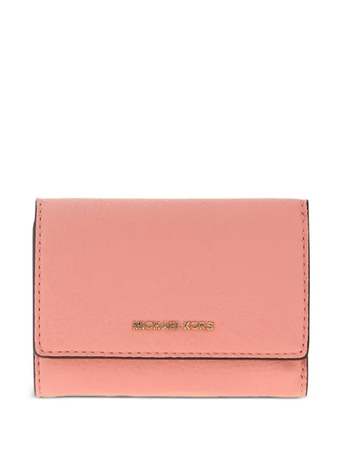Michael Michael Kors grained-leather trifold wallet Pink 32S5GYTP1L