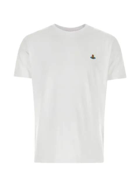 Vivienne Westwood Orb-embroidered T-shirt White 3G010013J00BL
