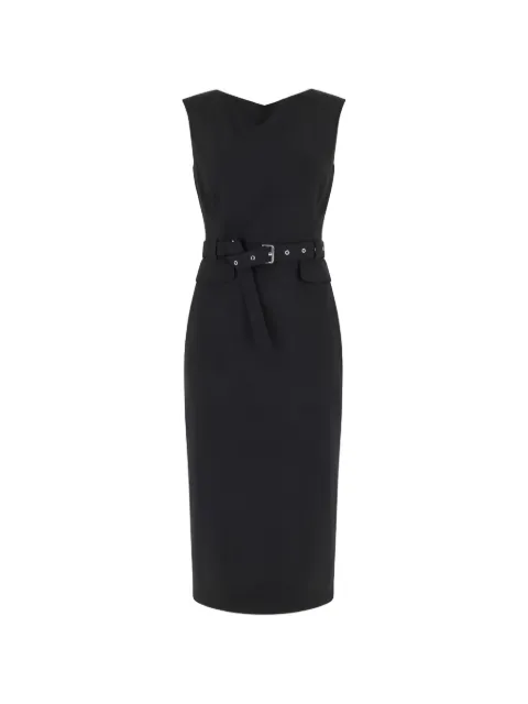 PINKO Acalypha belted midi dress Black 107265A3DA