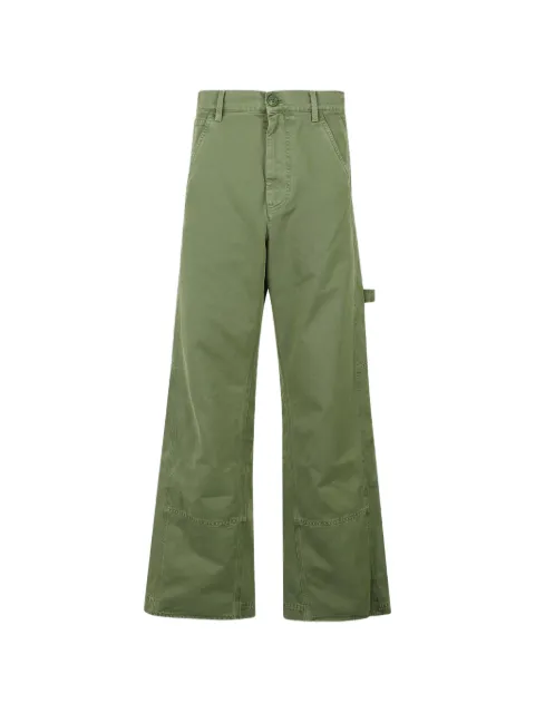 Marni straight-leg cotton trousers Green PAMA0662GXUSCZ27