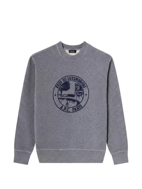 A.P.C. sweatshirt with garden logo Grey COHKQH37040