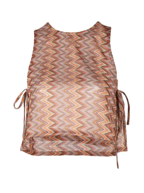 PALMACEA Zuria zigzag-pattern top Orange 6106200000