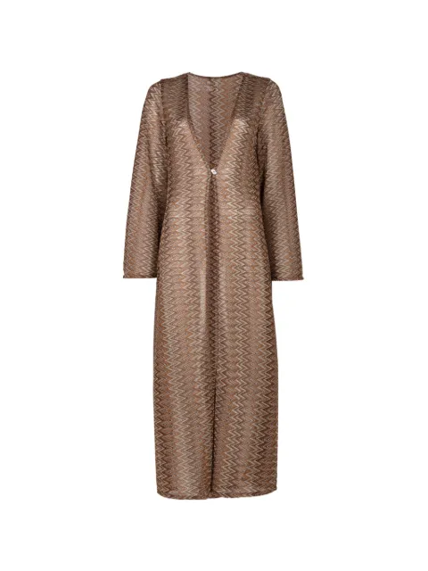 PALMACEA Uda zigzag-knit cover-up Brown 6117809000