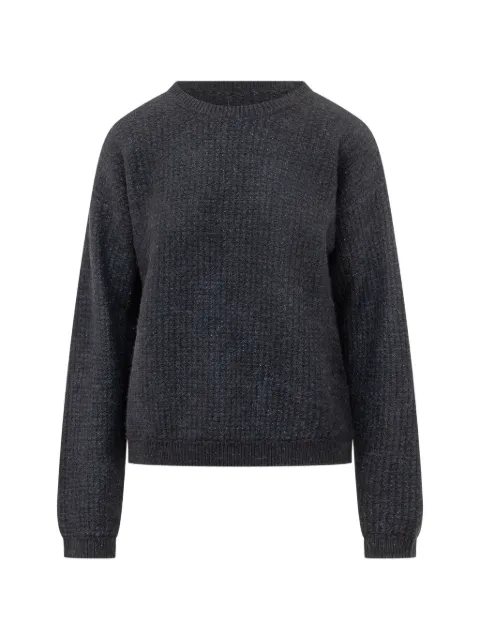 Fabiana Filippi ribbed-knit crew-neck sweater Grey MAD216F068M272