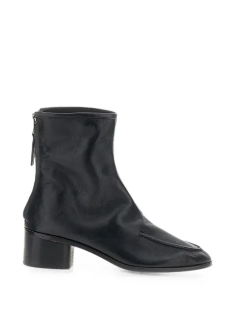 Hereu Juliol apron-toe leather boots Black JULBHEWFA25BLACK