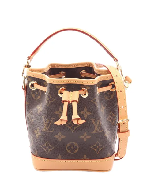 Louis Vuitton Pre-Owned 2021-2026 Monogram Nano Noe bucket bag Brown CNCAQL38E6IAJ7HZ