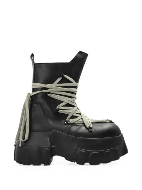 Rick Owens Megalace lace-up boots Black RU02F4867LOOW1