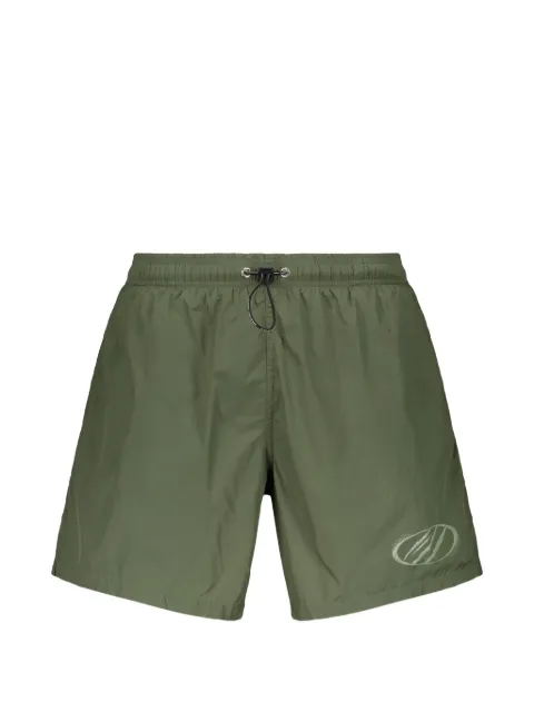 Plein Sport logo-print drawstring swim shorts Green PS26MBM02