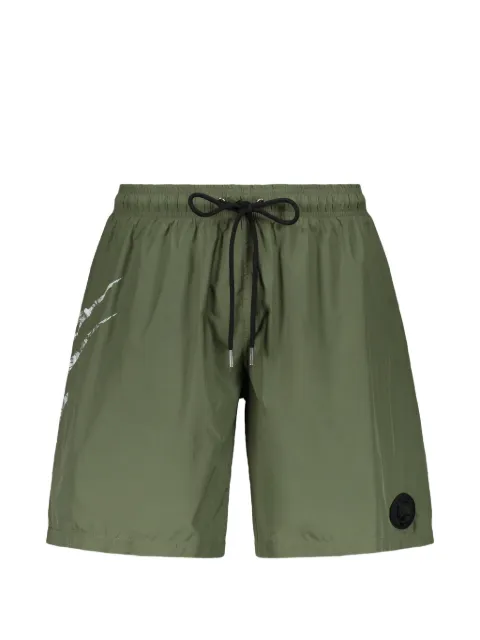 Plein Sport graphic-print drawstring swim shorts Green PS26MBL02