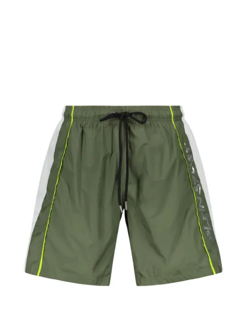 Plein Sport logo-print drawstring swim shorts Green PS26MBL01