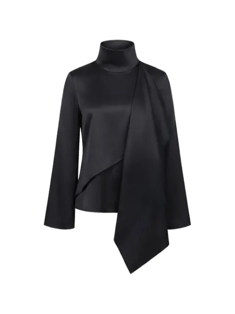 Róhe draped asymmetric top Black 42020356