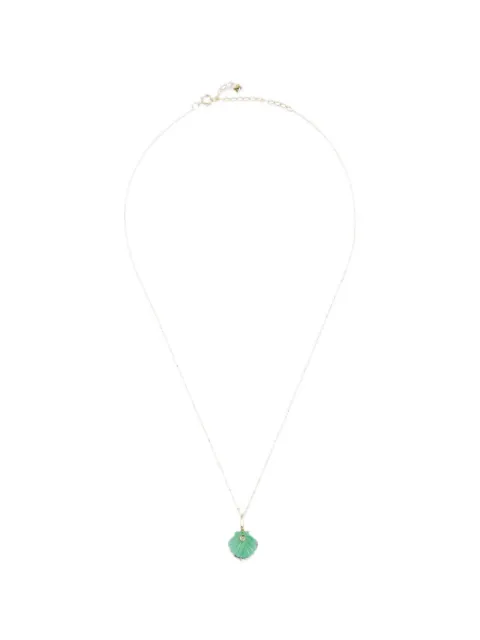 Mateo Venus jade necklace Gold 14KTCARVEDJADEVENUSSHELLNECKLACE