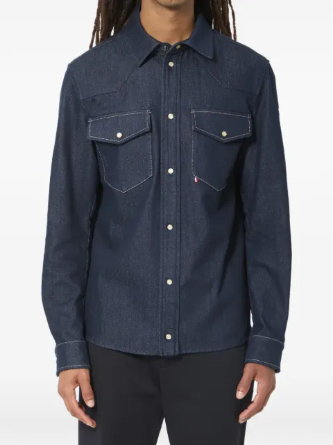 Moncler western-yoke denim shirt Blue L20912F00008598X1