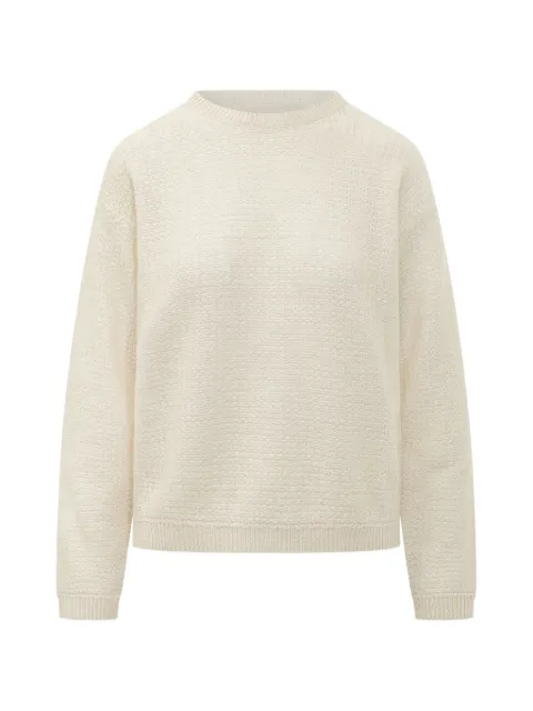 Fabiana Filippi textured-knit crew-neck sweater Neutrals MAD216F068M272