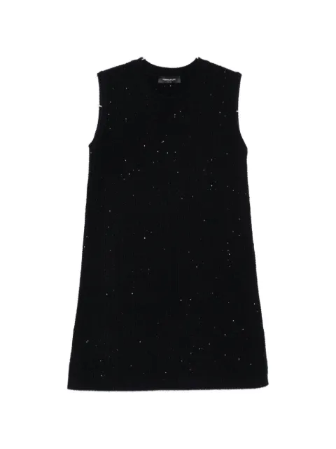 Fabiana Filippi sequin-embellished knitted mini dress Black ABD216F380M327