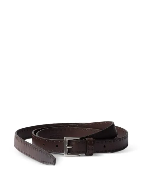 Prada Antiqued leather belt Brown 1CC7322ZQ4