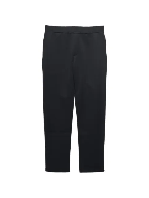 Prada logo-patch straight-leg trousers Black UJP297SOOO1TQX
