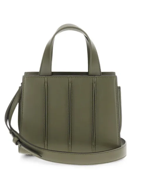 Max Mara panelled leather clutch bag Green 2624516031600