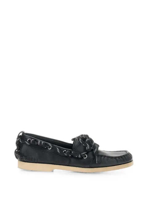 Golden Goose lace-up leather loafers Black GWF00883F008806