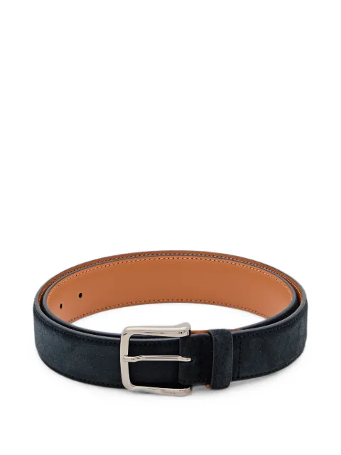 Tod's suede logo-engraved belt Blue XCMCP610100AET