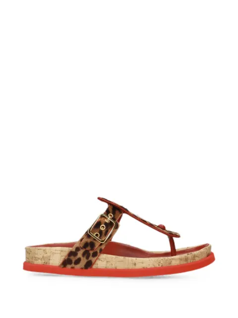 Premiata ponyhide thong sandals Neutrals M7391E