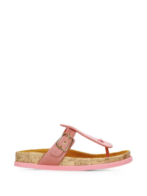 Premiata buckle-fastening calf-hair sandals Pink M7391D