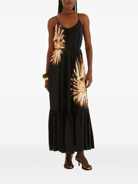 FARM Rio open-back maxi dress Black 344114