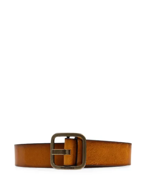 DSQUARED2 logo-engraved buckle leather belt Neutrals BEM072512900001
