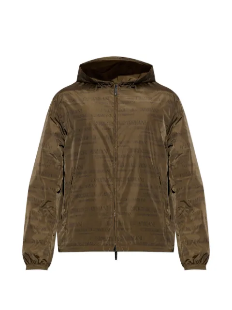 Emporio Armani reversible logo-print jacket Green EM006751AF12021