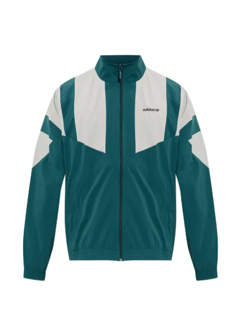 adidas logo-print panelled jacket Green KR1376