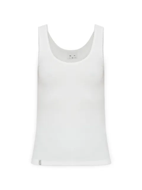 The Upside Del Rey pointelle-knit tank top White USW226098