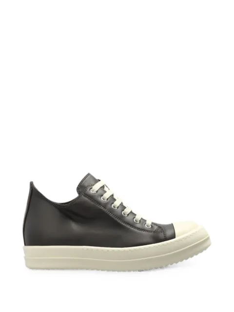 Rick Owens Low leather sneakers Brown RP02F5891LCO