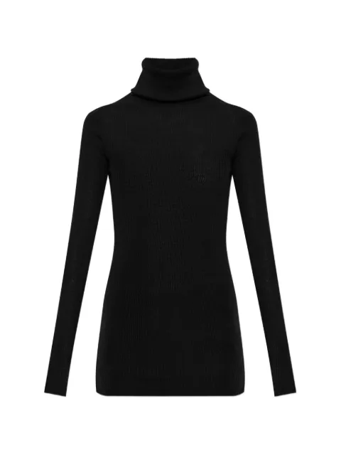 Rick Owens ribbed-knit roll-neck sweater Black RP02F5614RIBM