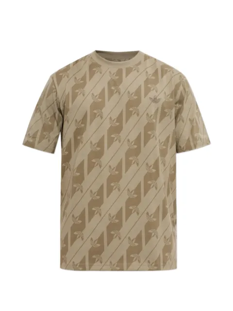 adidas Monogram AOP-print cotton T-shirt Green KV7268