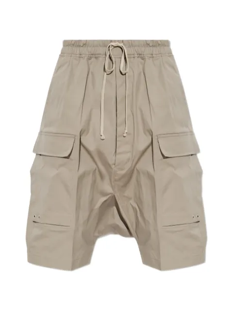 Rick Owens cargo drop-crotch shorts Neutrals RU02F4389TE