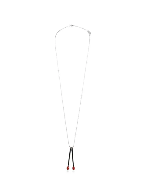 DSQUARED2 matchstick-pendant ball-chain necklace Silver NEM035337200001