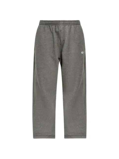 adidas logo-embroidered wide-leg track pants Grey KU8132