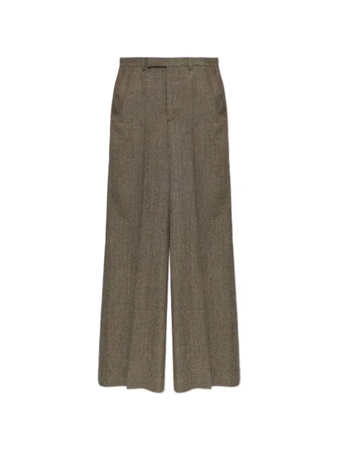 Rick Owens Tower wide-tailored pants Brown RP02F5356WBI