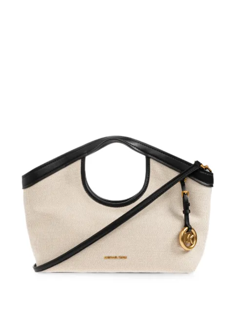 Michael Michael Kors Haddie leather-trim tote bag Neutrals 32T6AX6C2C