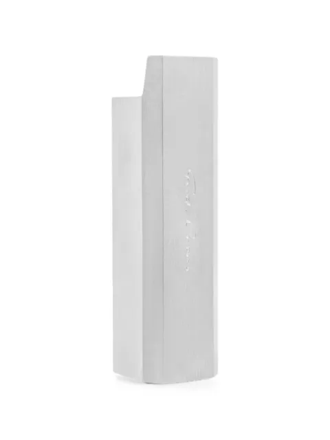 Rick Owens engraved-logo lighter case Silver RA02F0952MMT