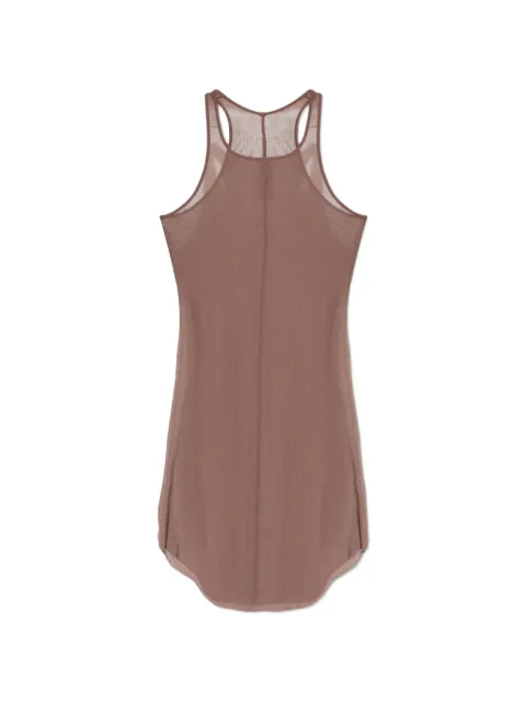 Rick Owens ribbed-knit racerback tank top Brown RU02F4150RC