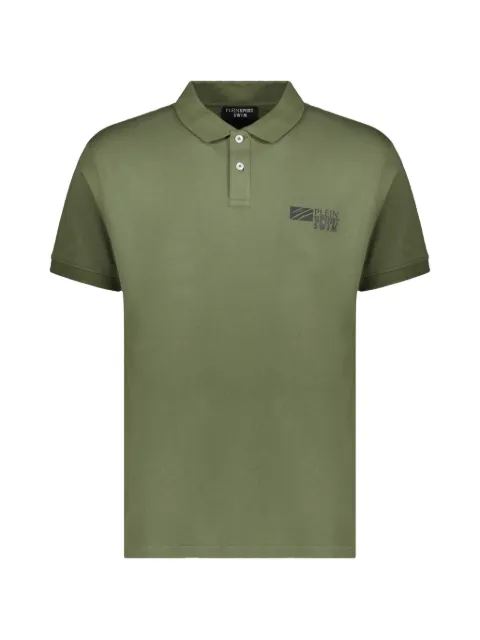 Plein Sport logo-print short-sleeve polo shirt Green PS26MPL01